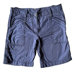 Marks & Spencer Women's Cotton Twill Navy Shorts Size 4